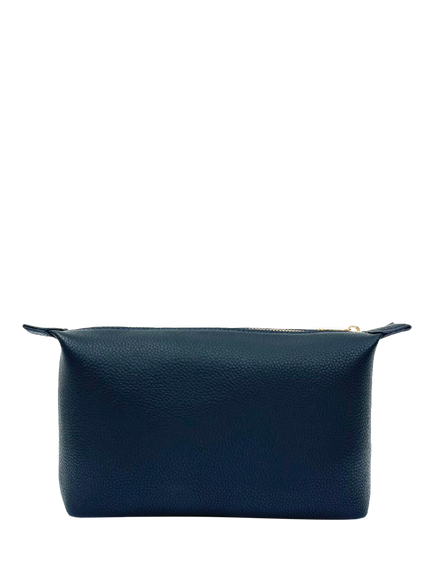 Apatchy Leather Medium Wash Bag - view 2, Navy
