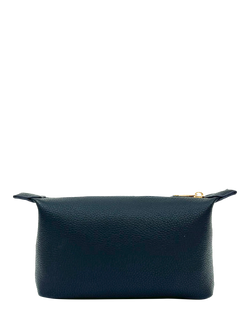 Apatchy Small Leather Wash Bag - view 2, Navy