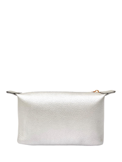Apatchy Small Leather Wash Bag - view 2, Silver