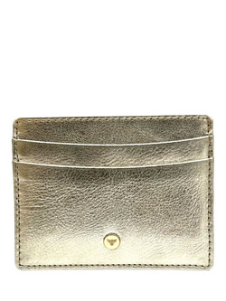 Apatchy Leather Card Holder, Gold