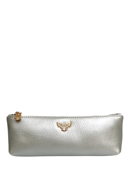 Apatchy Leather Case, Silver, Silver