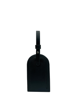 Apatchy The Cavendish Leather Luggage Tag, Black - view 2, Black