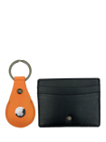 Apatchy Leather Luggage Tag and AirTag Gift Set, Orange