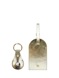 Apatchy Leather Luggage Tag and AirTag Gift Set, Gold, Gold
