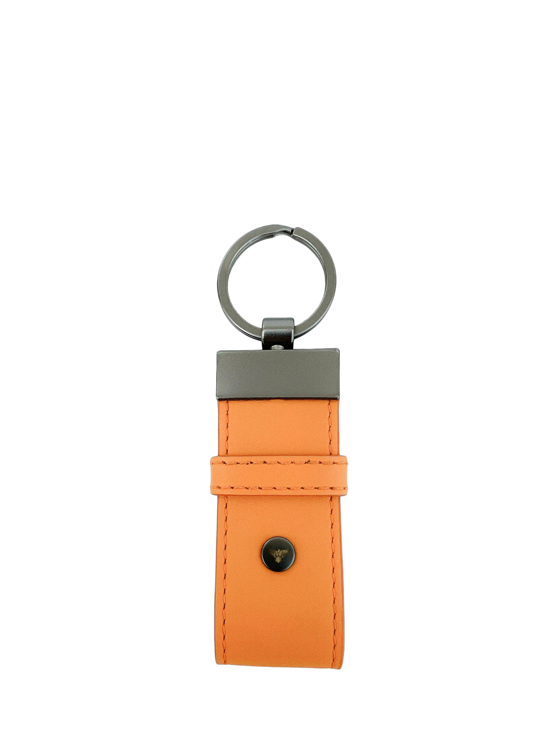 Product image 4 of 5, which shows Apatchy Leather Luggage Tag and Loop Keyring Gift Set, Orange
