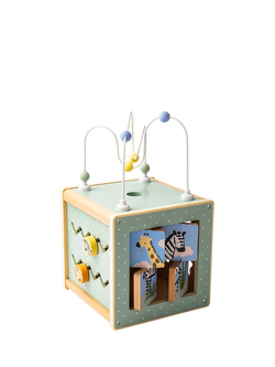 John Lewis Wooden Activity Cube, FSC-Certified (Plywood, Birch Wood, MDF & Beech Wood), Multi