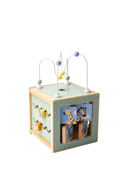 John Lewis Wooden Activity Cube, FSC-Certified (Plywood, Birch Wood, MDF & Beech Wood), Multi