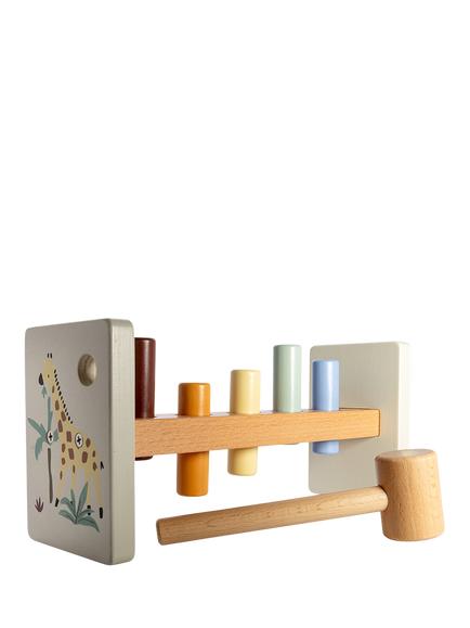 John Lewis Wooden Hammer Bench Toy, FSC-Certified (Beech Wood & Plywood) - view 2, Multi
