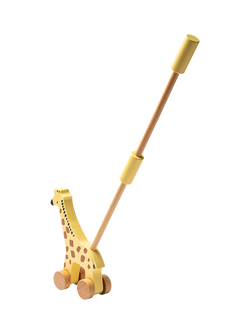 John Lewis Wooden Push-Along Giraffe Toy, FSC-Certified (Pine, Birch & Beech Wood) - view 2, Multi