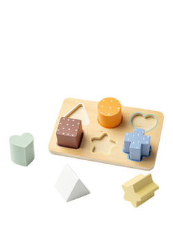 John Lewis Wooden Shape Puzzle, FSC-Certified (Beech & Plywood), Multi
