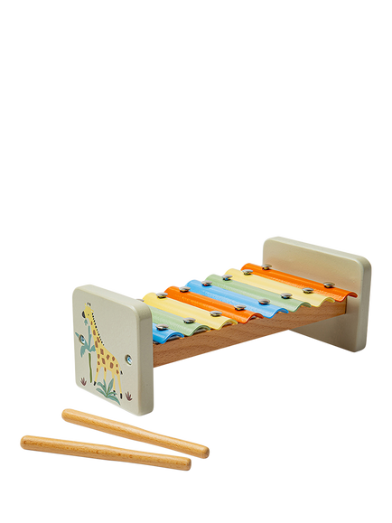John Lewis Wooden Safari Xylophone, FSC-Certified (Beech Wood & Plywood), Multi