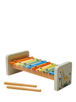 John Lewis Wooden Safari Xylophone, FSC-Certified (Beech Wood & Plywood) - view 2, Multi