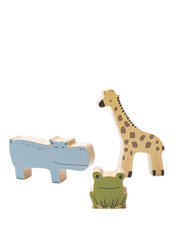 John Lewis Wooden Stacking Animals, FSC-Certified (Birch Wood) - view 2, Multi