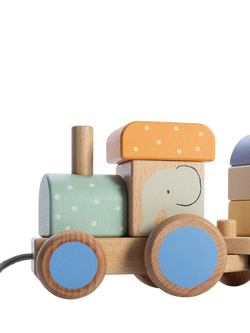 John Lewis Wooden Pull-Along Train, FSC-Certified (Beech Wood) - view 2, Multi