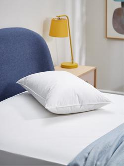 John Lewis Natural Duck Feather and Down Standard Pillow, Medium/Firm (4) - view 2, White
