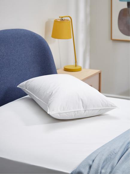 John Lewis Natural Duck Feather and Down Standard Pillow, Medium/Firm - view 2, White