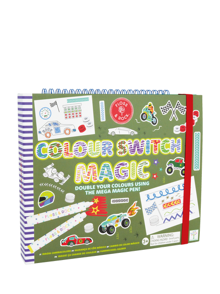 Floss & Rock Colour Switch Magic Cars Activity Book, Multi