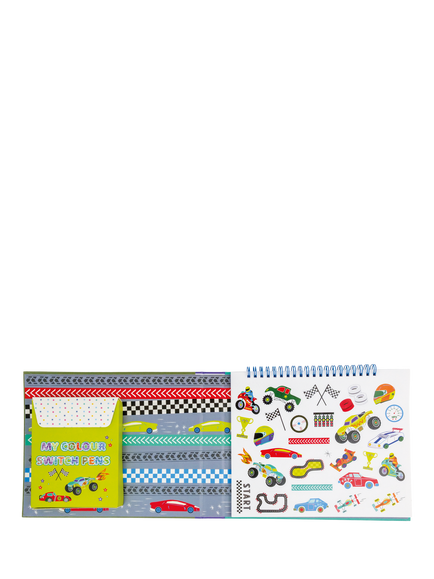Floss & Rock Colour Switch Magic Cars Activity Book - view 2, Multi