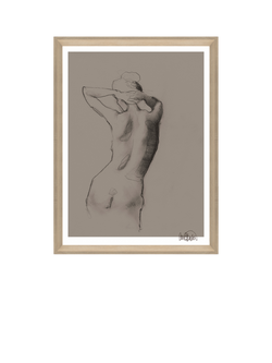 Brookpace Lascelles Anna Bulow 'Ease' Limited Edition Framed Print & Mount, 75 x 55cm, Natural, Natural