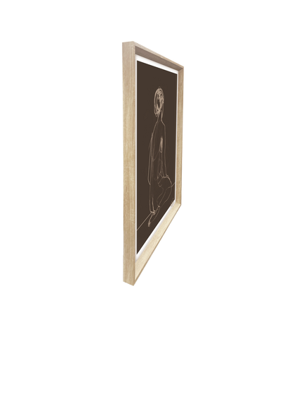 Brookpace Lascelles Anna Bulow 'Flow' Limited Edition Framed Print & Mount, 75 x 55cm, Black - view 2, Natural Black
