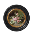 Brookpace Lascelles 'Roses & Daisies' Round Porthole Framed Print, 43cm, Multi