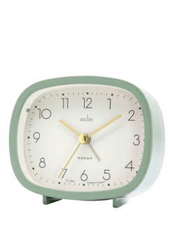 Acctim Ramsey Curved Non-Ticking Sweep Analogue Alarm Clock - view 2, Cloverfield