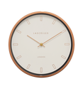 Brookpace Lascelles Firecrest Wall Clock, 30cm, Rose Gold