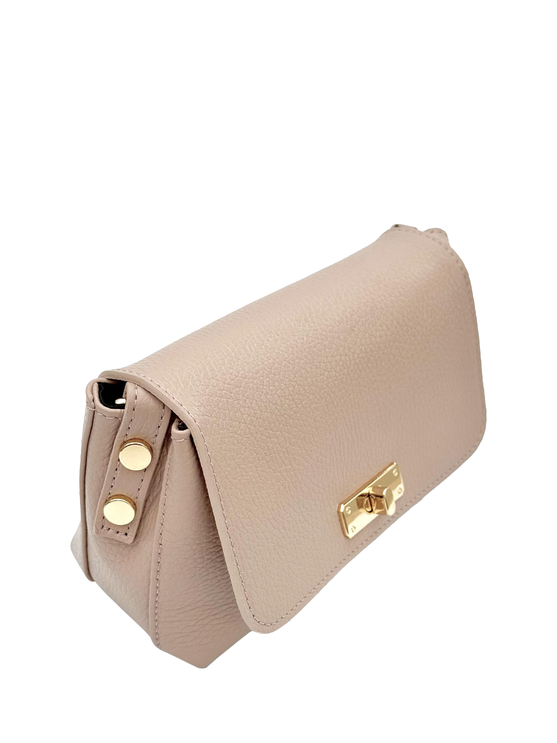 Product image 5 of 6, which shows Apatchy London The Maisie Leather Crossbody Bag, Blush