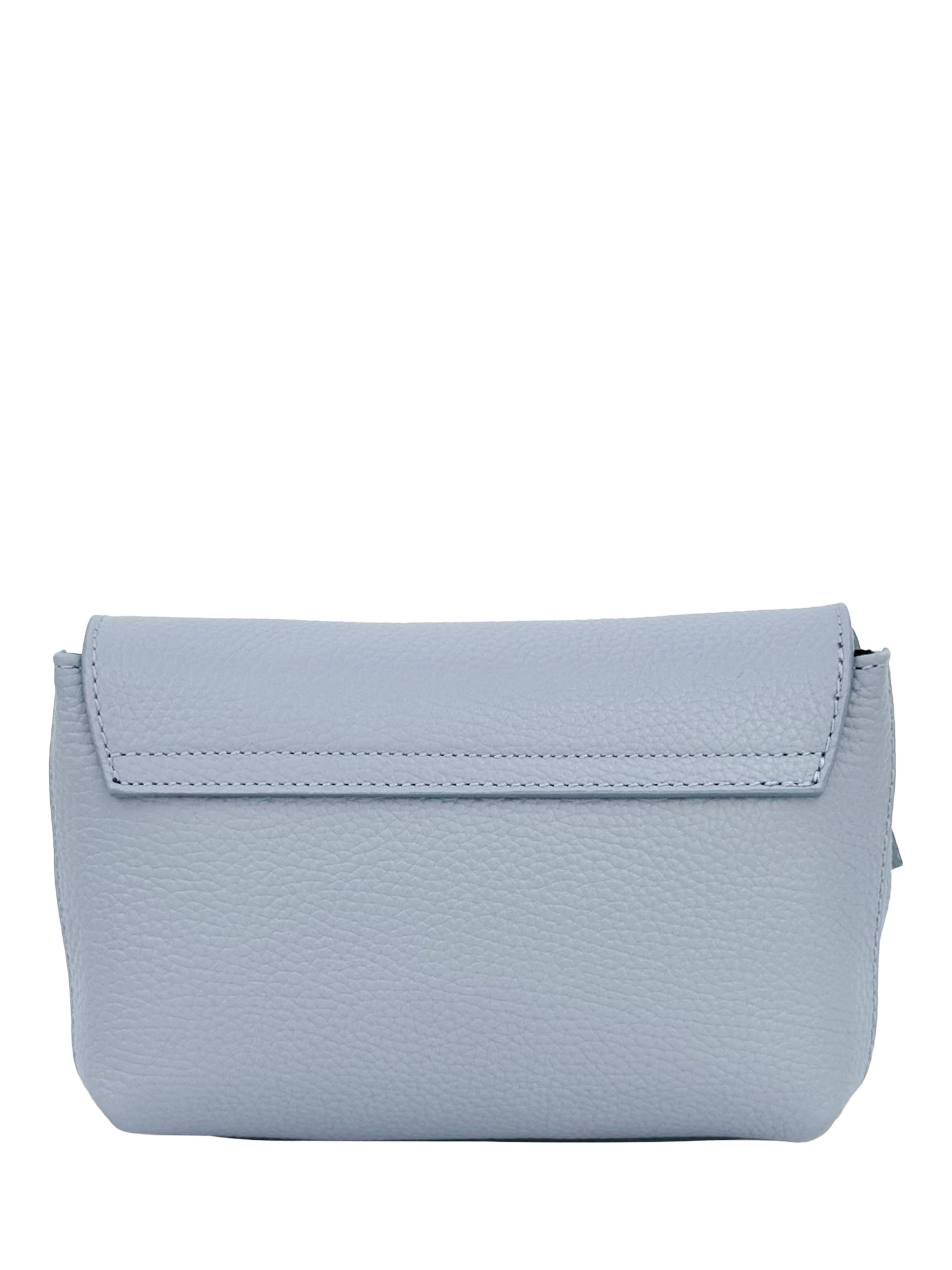 Product image 4 of 7, which shows Apatchy London The Maisie Leather Crossbody Bag, Sky