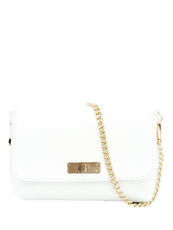 Apatchy London The Maisie Leather Crossbody Bag, White