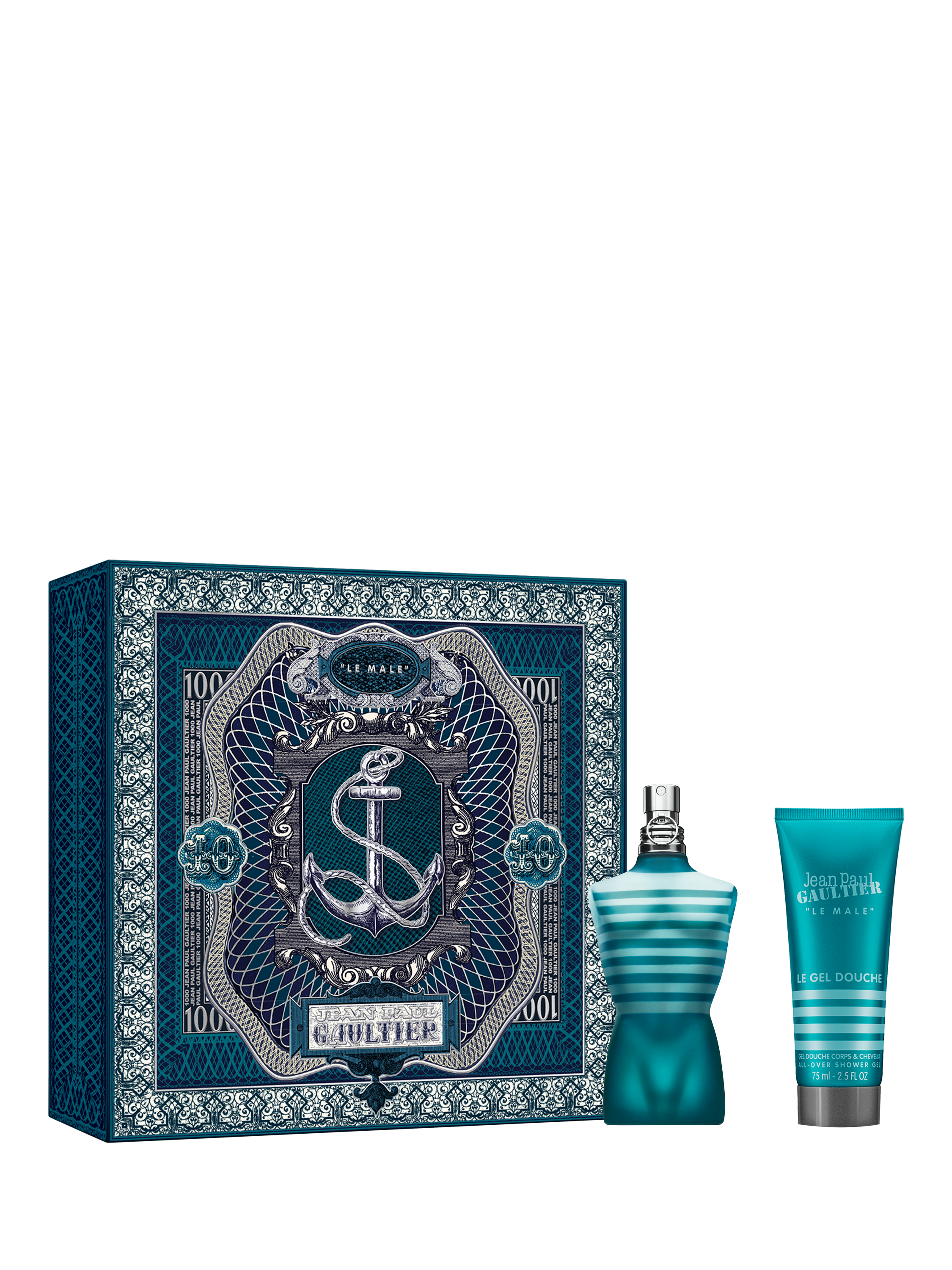 Product image 1 of 3, which shows Jean Paul Gaultier Le Male Eau de Toilette 75ml Father's Day Fragrance Gift Set