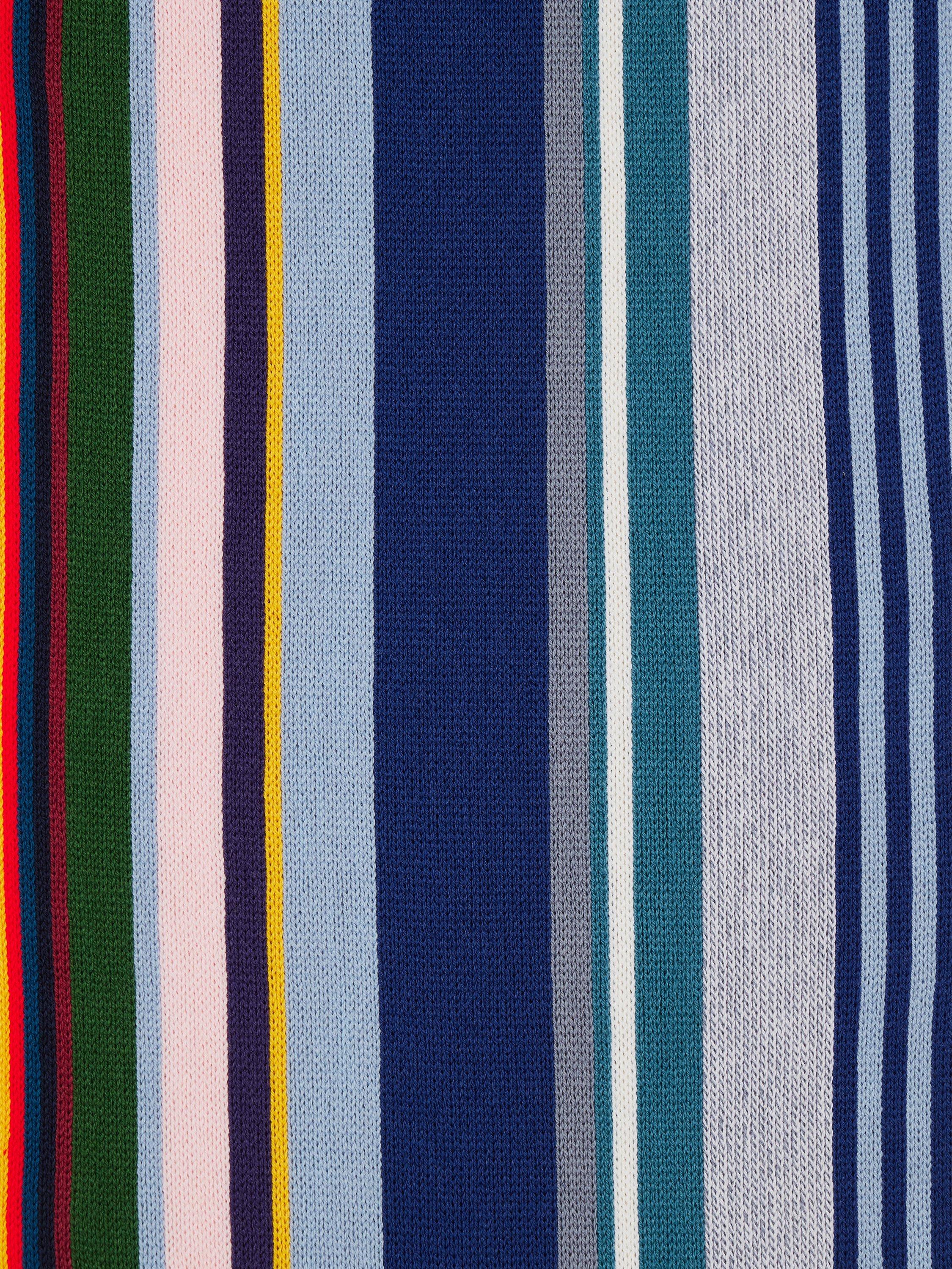 Product image 3 of 4, which shows Paul Smith Twisted Stripe Merino Wool Scarf, Blue Multi Blue