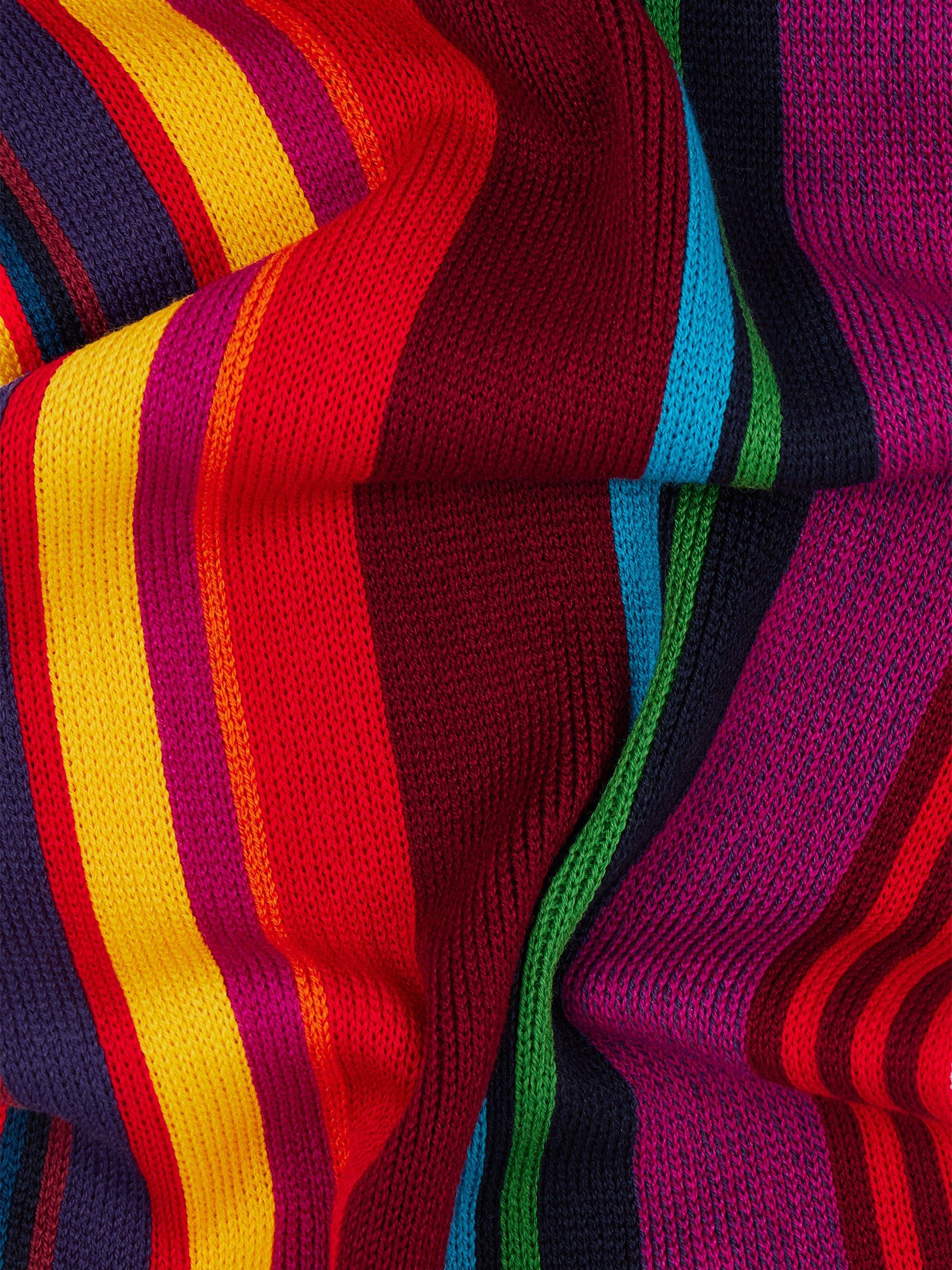 Product image 3 of 3, which shows Paul Smith Twisted Stripe Merino Wool Scarf, Red Mid