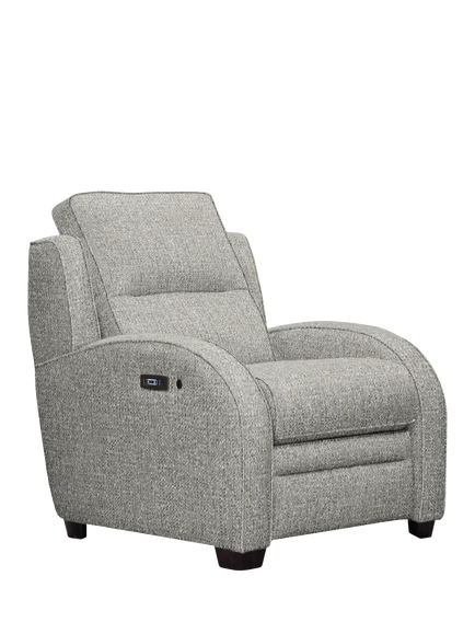 Parker Knoll Charleston II Heated Power Recliner Armchair, Edith Easy Clean Silver, Edith Easy Clean Silver