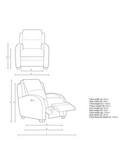 Parker Knoll Charleston II Heated Power Recliner Armchair, Edith Easy Clean Silver - view 2, Edith Easy Clean Silver
