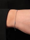 Preloved Tiffany & Co. 3 Diamond Platinum Elsa Peretti Diamonds by the Yard Bracelet