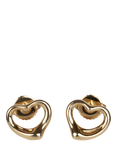 Pre-loved 18ct Yellow Gold Elsa Peretti Open Heart Pierced Stud Earrings