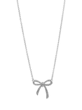 Pre-loved Tiffany & Co. Diamond Platinum Bow Necklace