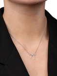 Pre-loved Tiffany & Co. Diamond Platinum Bow Necklace