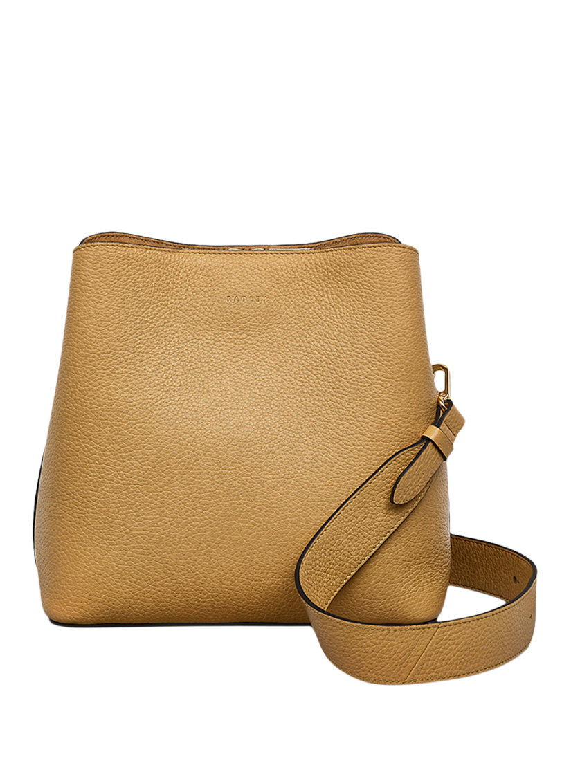 Product image 1 of 5, which shows Radley Dukes Place Leather Medium Compartment Crossbody Bag, Pecan