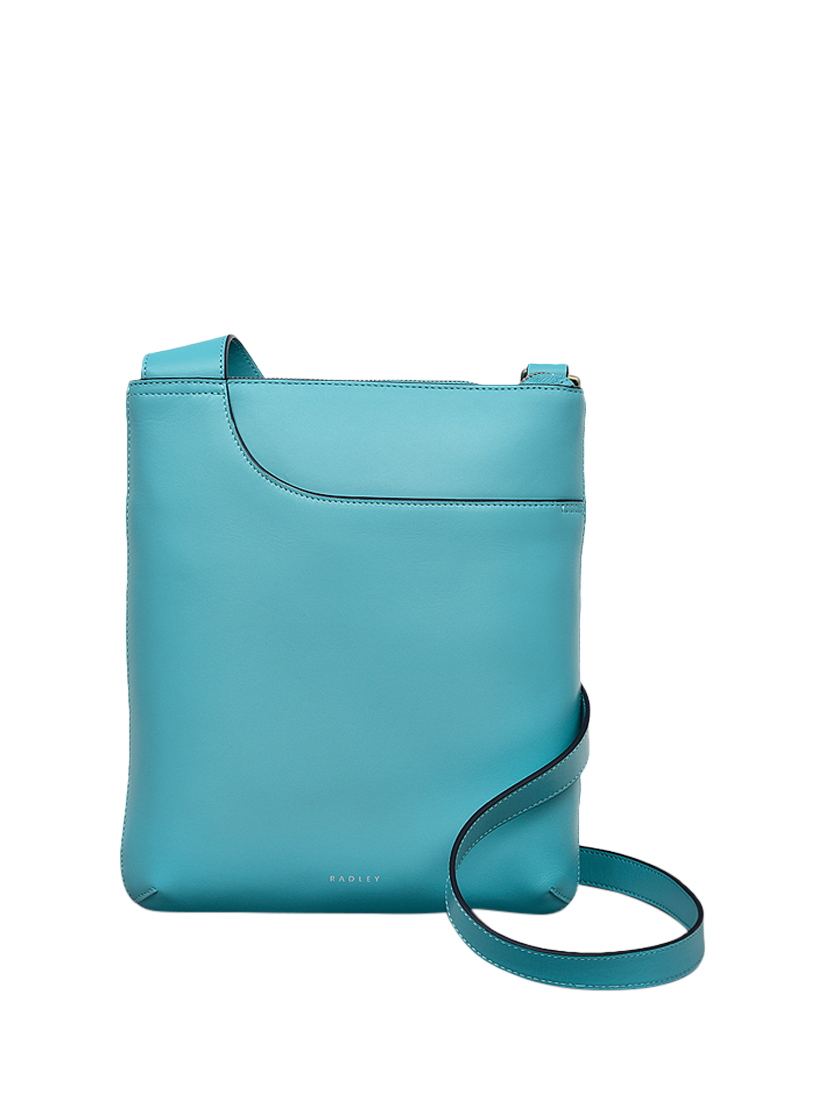 Product image 1 of 5, which shows Radley Pockets Leather Medium Crossbody Bag, Maldives, One Size
