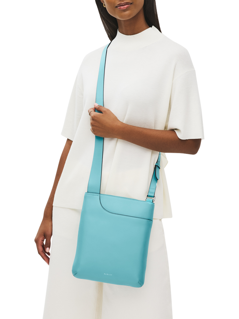 Product image 5 of 5, which shows Radley Pockets Leather Medium Crossbody Bag, Maldives, One Size