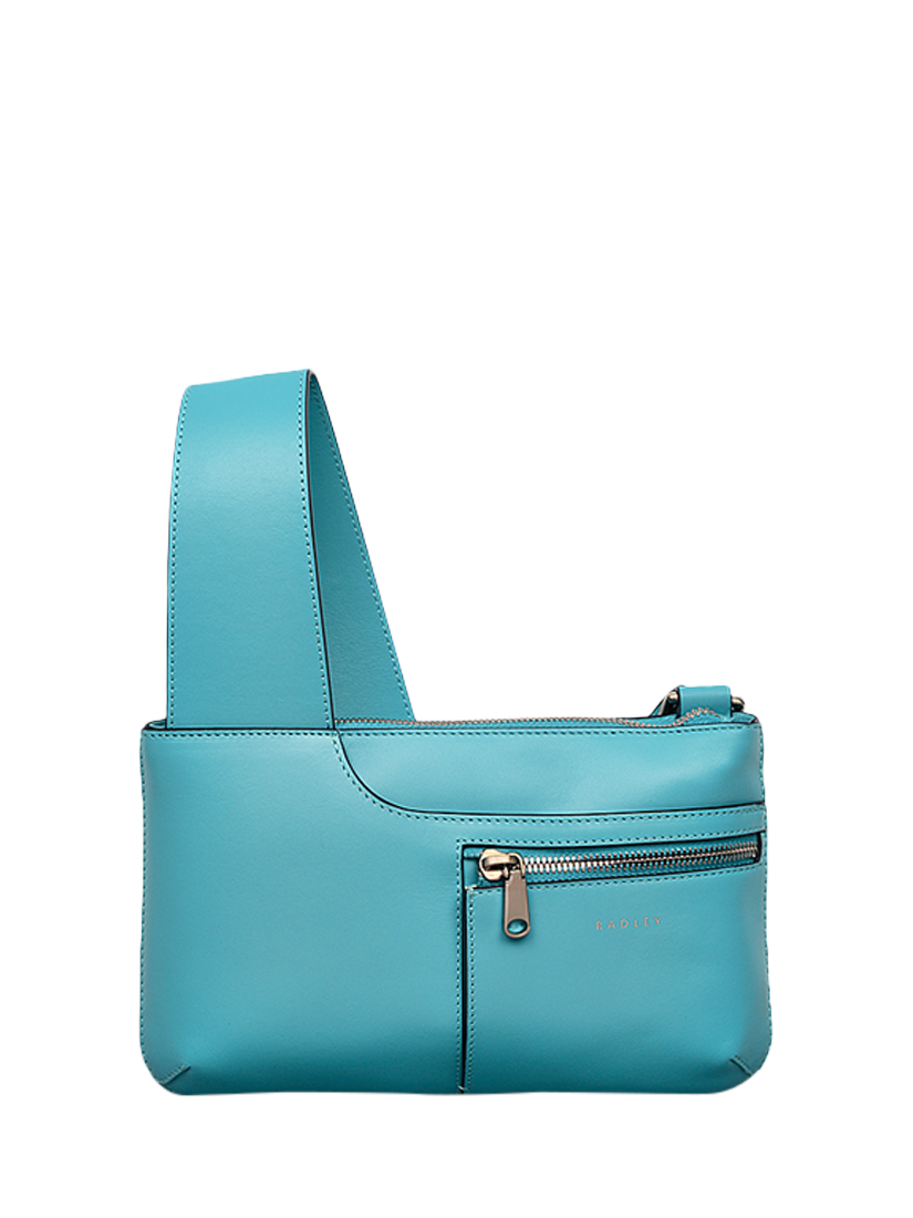 Product image 1 of 4, which shows Radley Pockets Leather Mini Zip Top Cross Body Bag, Maldives