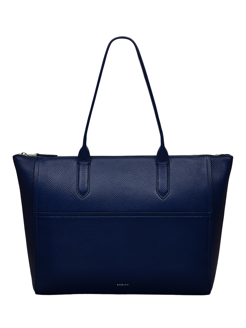 Product image 1 of 5, which shows Radley Oak Street Leather Tote Bag, Evenfall