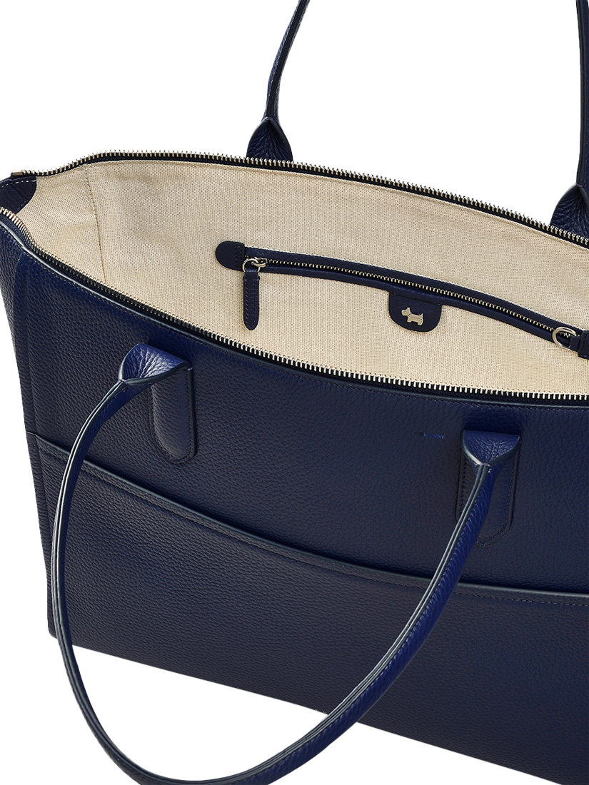 Product image 3 of 5, which shows Radley Oak Street Leather Tote Bag, Evenfall