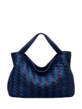 Radley Devonshire Row Woven Leather & Denim Grab Bag, Evenfall