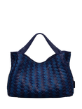 Radley Devonshire Row Woven Leather & Denim Grab Bag, Evenfall