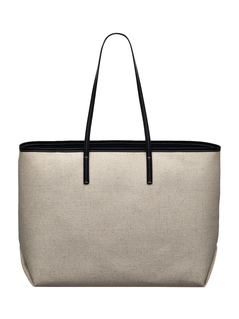 Product image 2 of 6, which shows Radley Sutherland Row Linen Blend Tote Bag, Black