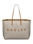 Radley Sutherland Row Linen Blend Tote Bag, Saddle