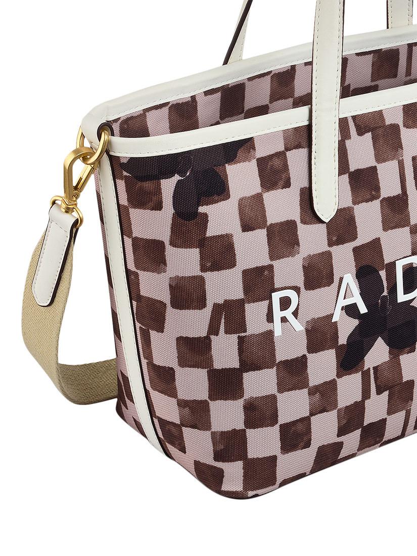 Product image 4 of 6, which shows Radley Southwell Gardens Check Tote Bag, Stone